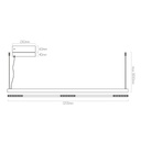 BATON LED 38W 3000K Pendel 1200mm - 2