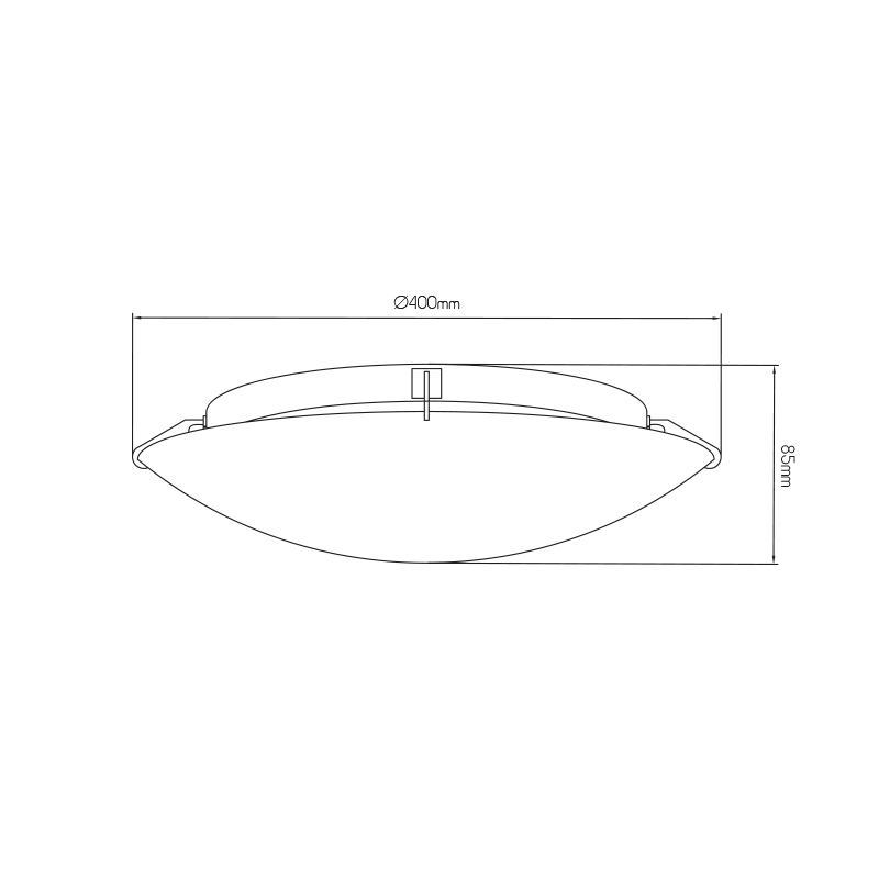 SIRI ceiling lamp E27 2x60W Chroom + Wit glas - 2
