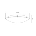 SIRI ceiling lamp E27 2x60W Chroom + Wit glas - 2