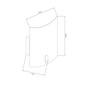 INOA wandlicht 8W AC-Led 220x200 metaal+glas - 2