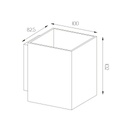 BABAR Plafondlicht geborsteld brons vierkant 1xGU10 excl (max 50W) - 2