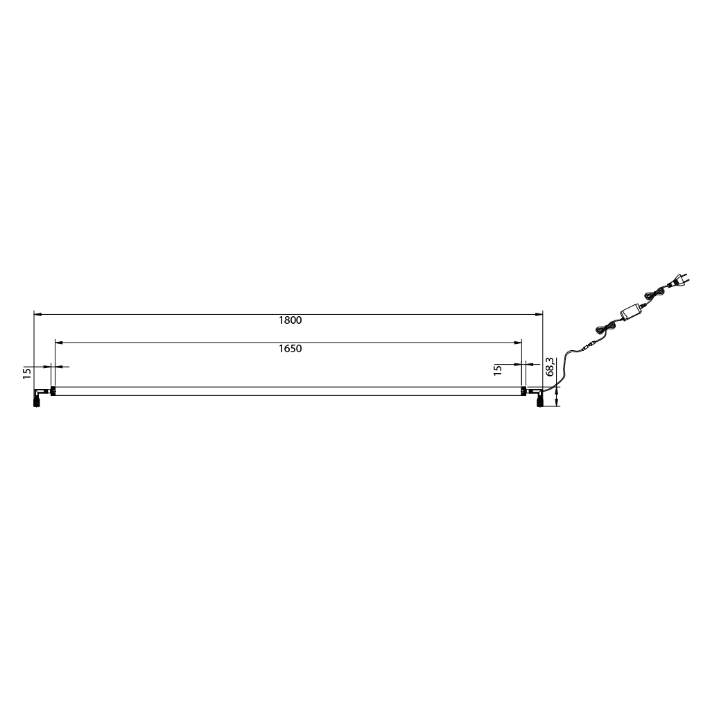 GURI LED Wandlicht 54W 3000K Wit Dimbaar - 4