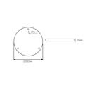 Plafondrozet 3L 350mm wit - 2