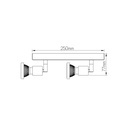 ROBUS spot 2xGU10 5W LED incl. wit/chroom - 2