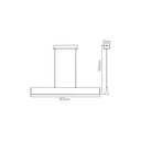 AKARI LED 36Watt 1600Lm Pendel 3000K wit - 2