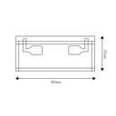 KAGO ruggine plafonnier 2xE27 max 60W - 2