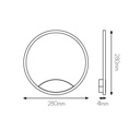 ORSO LED wandlicht 15W 3000K wit dimbaar - 2