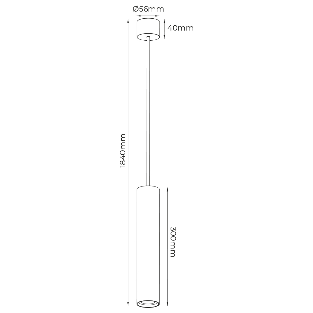 TABOO pendel GU10 (excl) zwart + geborsteld goud - 2