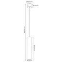TABOO pendel GU10 (excl) zwart + geborsteld goud - 2