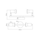 RIVERA 2xGU10 5W dimbare LED Chroom IP44 - 2