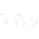 TABOO 4L GU10 (excl) zwart + geborsteld staal, spot - 2