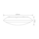 VELAN Plaf. LED 1600Lm 16,5W zwart IP65 - 2