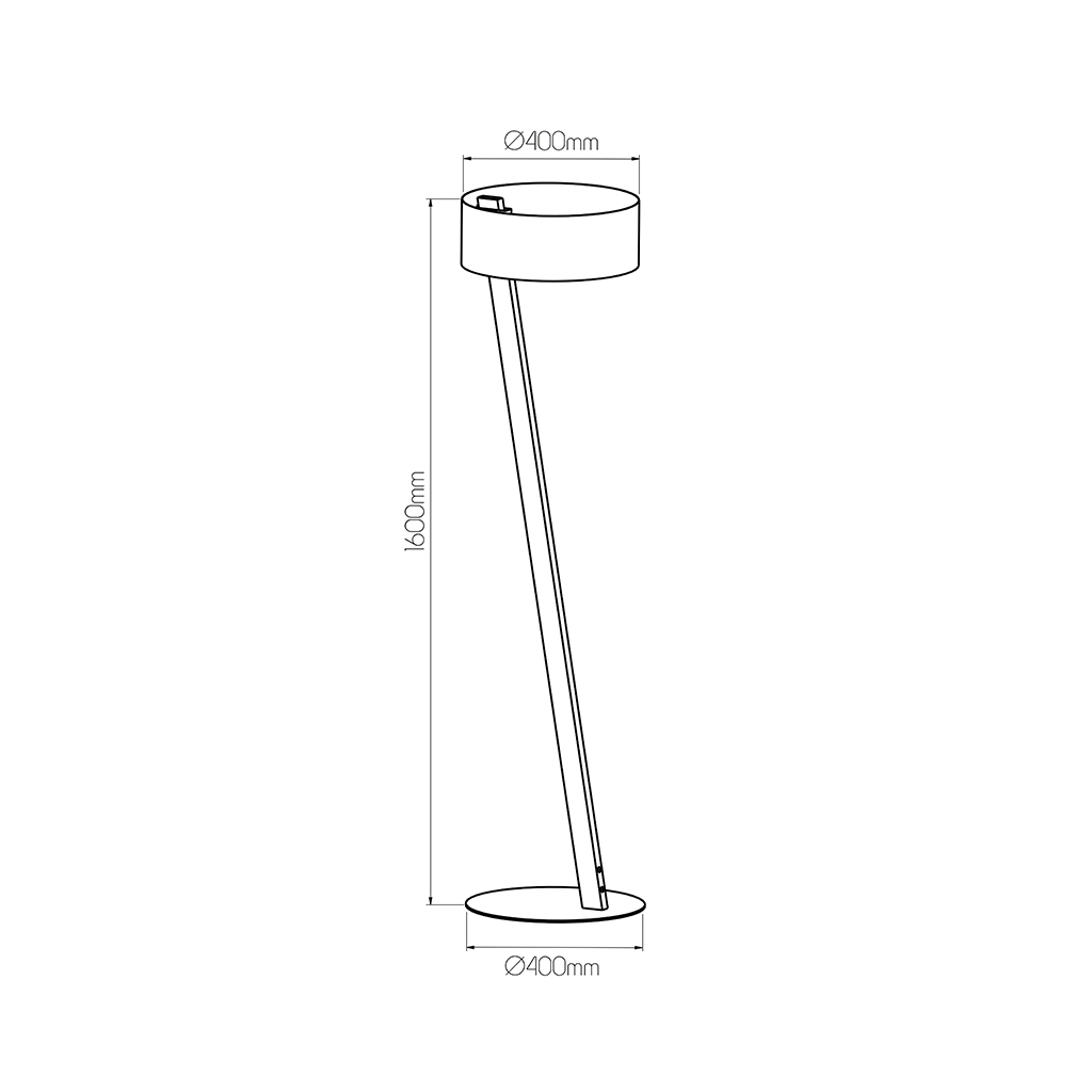NOMA vloerlamp wit/goud E27 excl - 2