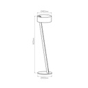 NOMA vloerlamp wit/goud E27 excl - 2
