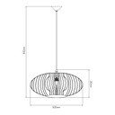 STRINGS pendel zwart 1xE27 diam 50cm - 2