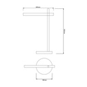 AXION LED tafellamp 7,5W 3000K zwart dimbaar - 3