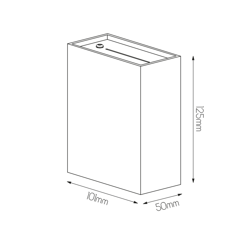 HYPNOSE wandlicht up-down LED 2x2,5W zandwit - 2