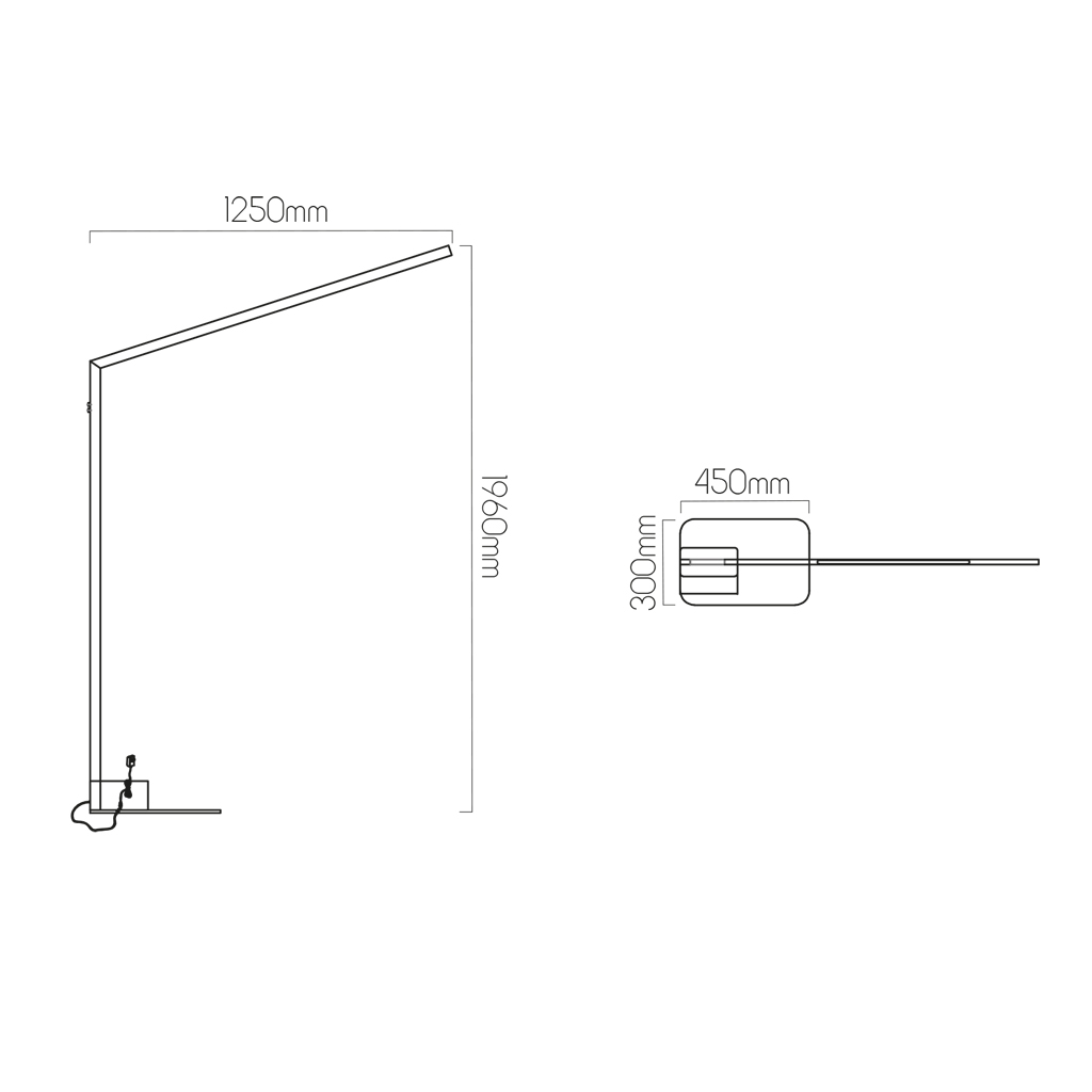 BATON LED 20W 3000K vloerlamp (doos 1 van 2) - 2