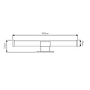 SHIVA Spiegellamp IP44 SMD2835 LED 6W 450lm 2700K chroom - 2