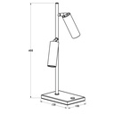 LOPAL tafellamp 2L 2x 4W LED wit - 2