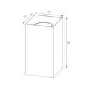 RADU Wandlicht zwart vierkant 2xGU10 excl (max 50W) - 2