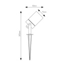 KOBI Pinspot GU10 (excl) max 35Watt IP54 - 2