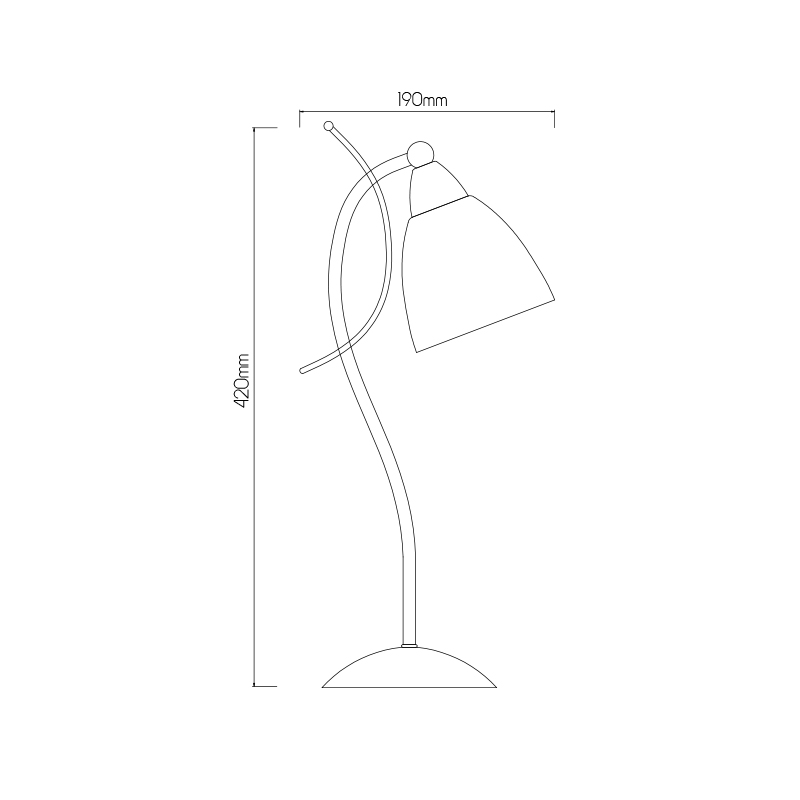 MALIN tafellamp 1 x E14 40W satin nikkel - 2