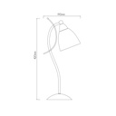 MALIN tafellamp 1 x E14 40W satin nikkel - 2