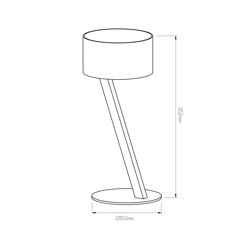 NOMA tafellamp wit/goud G9 excl - 2