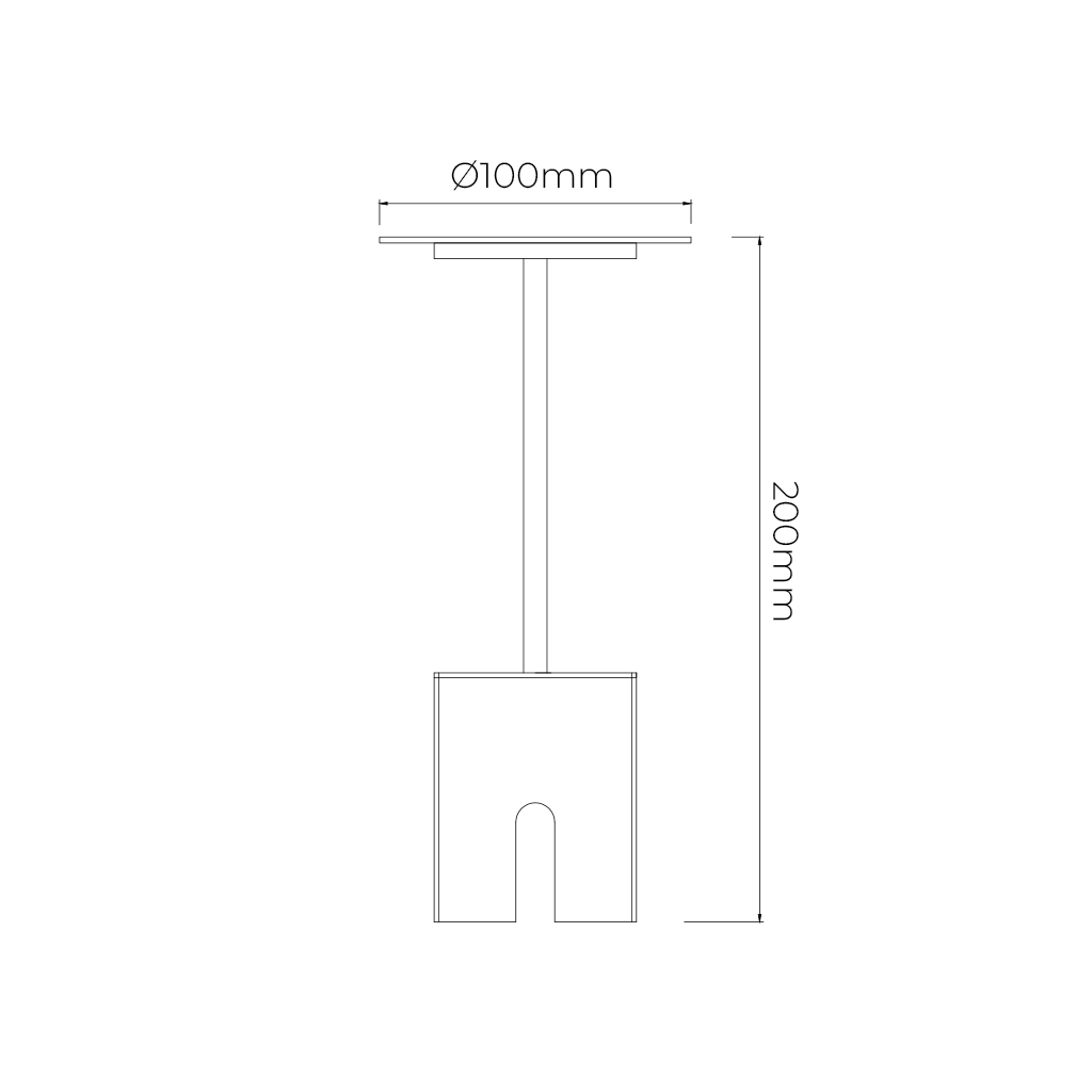 POPPY LED tafellamp 2W 180Lm IP44, herlaadbare batterij incl, grijs - 2