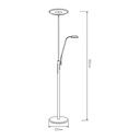 OTTO Vloerlamp LED 30W + 6W zwart/chrome - 2