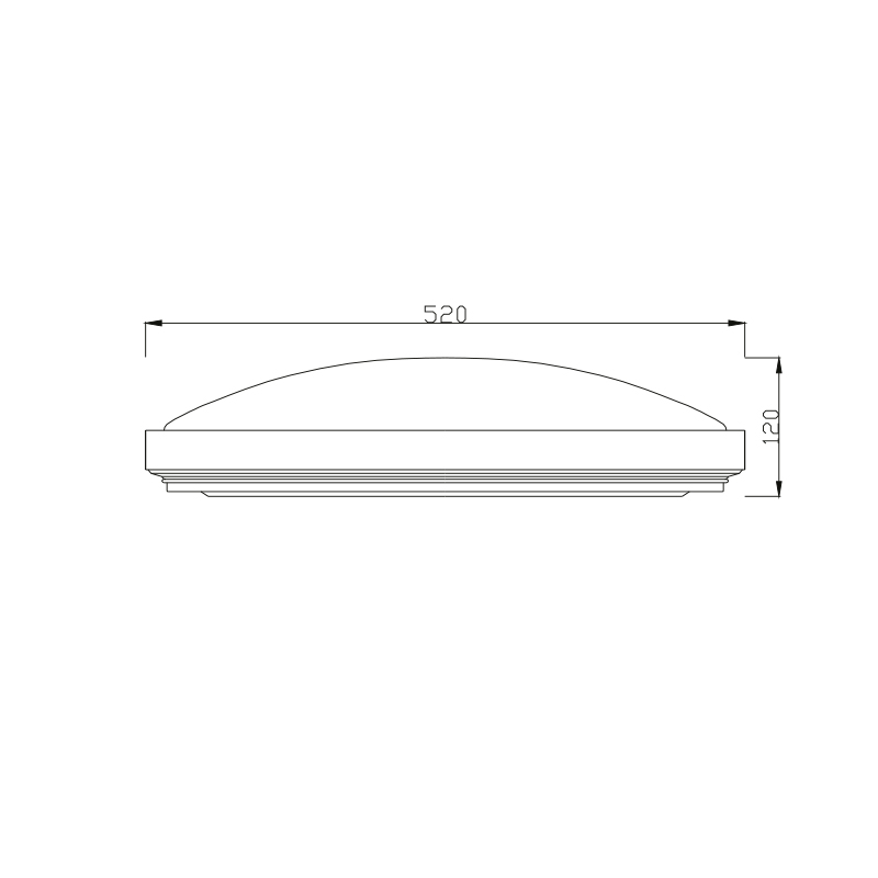 OXY CCT plaf. 36W 2880lm diam.520mm zilver - 2