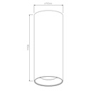 ZOLAN h180mm wit 1x 5W LED GU10 dimbaar incl. - 2