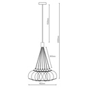 ROGODO Pendel As Grijs 7x E27 - 2