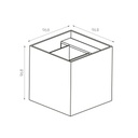 TOKO Wandlicht geborsteld goud G9 excl (max 40W) - 2