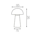 BOLETO oplaadbare TL IP44 LED 4,7W 170Lm mat wit - 2
