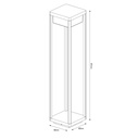 NERES paal 800mm 10,5 Watt SMD LED 3000K IP65 zwart - 2