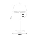 DARLING LED Bureaulamp 5,3W 3-staps dimbaar wit - 2