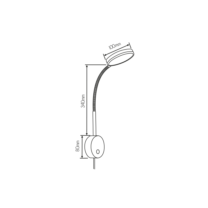 KOBE wandlamp wit SMD LED 5W/350lm - 2