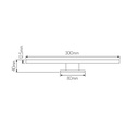 EVIA  Spiegellamp IP44 SMD2835 LED 5W 2700K wit - 2