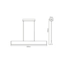 AKARI LED 24Watt 1165Lm Pendel 3000K wit - 2