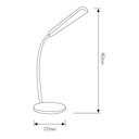 XARO Bureaulamp wit+groen SMD LED  4,5W/400lm - 2