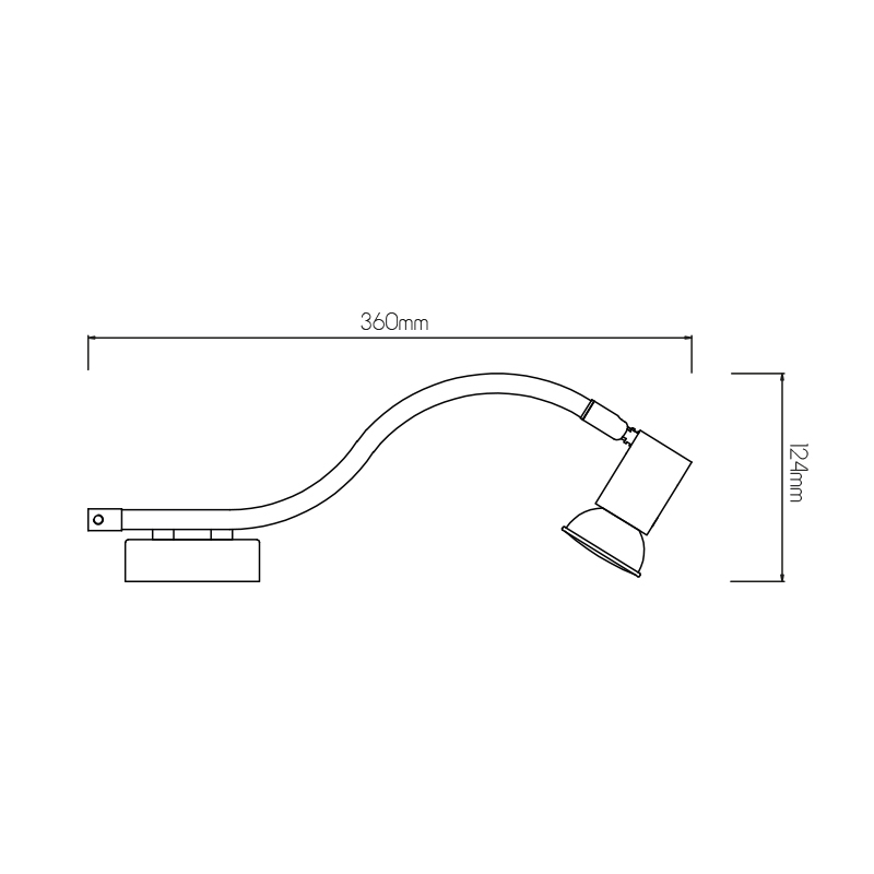 RIVERA 1xGU10 5W dimbare LED Chroom IP44_3427196 - 2