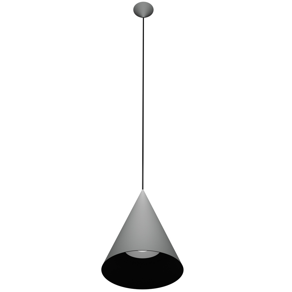 MIRAGO 1xE27 Pendel Ø350mm grijs / zwart - 2