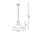 KONO pendel Ø39,5 E27 wit/wit - 2