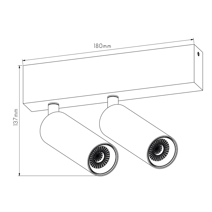 LOPAL 2L 2x 4,5W LED spot wit - 2