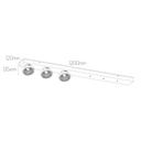 AEON-3 XL wit 3x AR111 (incl) 1200mm basis voor pendels - 2