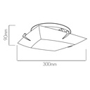 REMUS plaf. 1 x E27 60W 30x30cm - 2