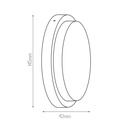 LIBRA plafond lamp 10W 3000K IP54 zwart rond - 2