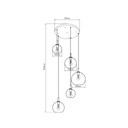 OSIRA Pendel E27 5L Zwart, helder glas - 2